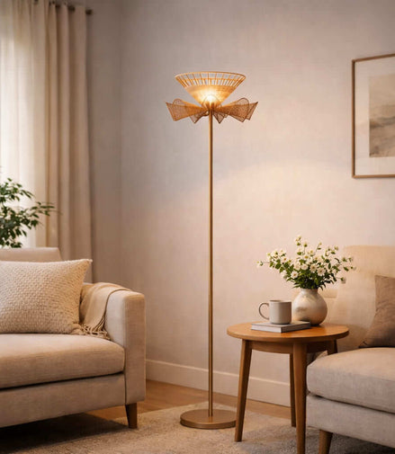 Golden Thread Floor Lamp