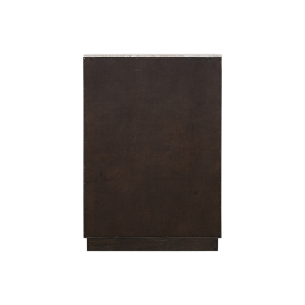 Heritage Travertine Glass Cabinet