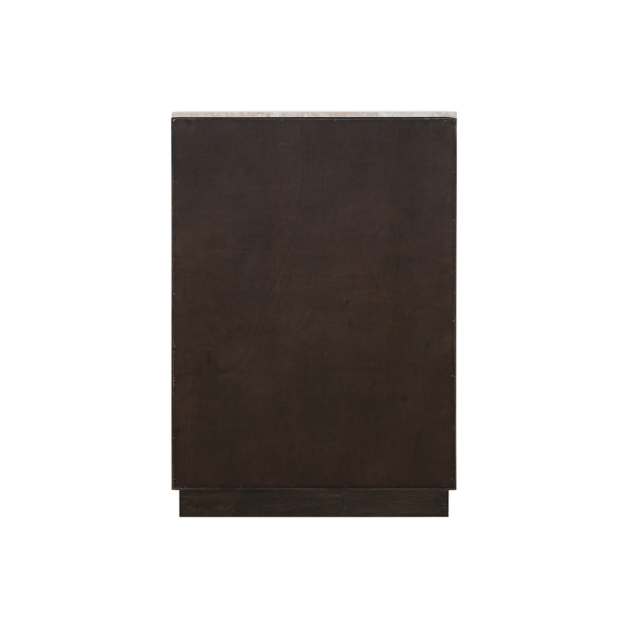 Heritage Travertine Glass Cabinet