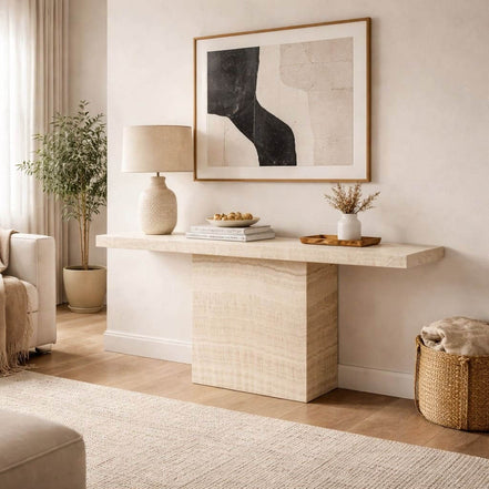 Ivory Onyx Aurelia Console Table