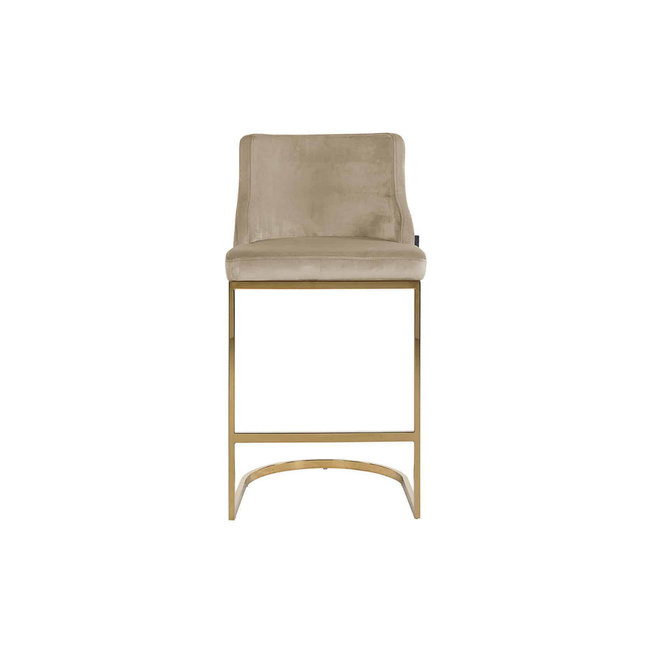 Khakhi Elegance Bar Chair