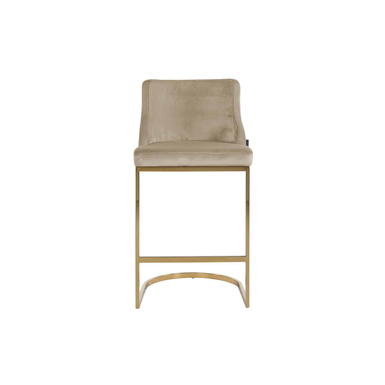 Khakhi Elegance Bar Chair