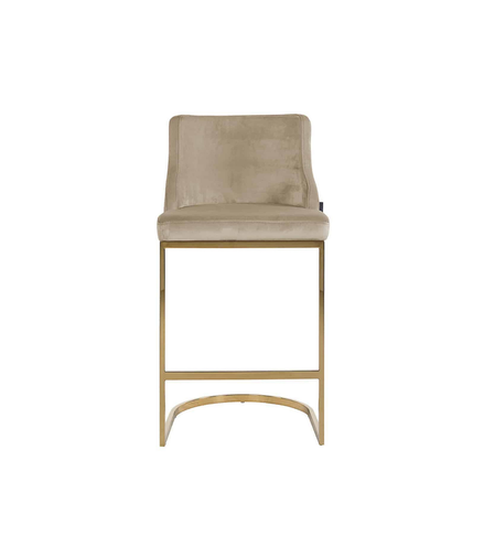 Khakhi Elegance Bar Chair