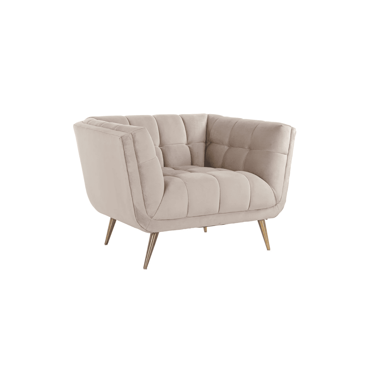 Khaki Luxe Lounge Chair