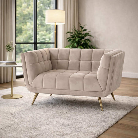 Khaki Luxe Lounge Chair