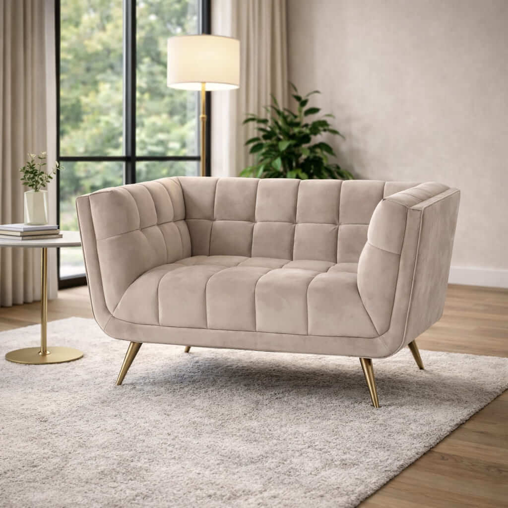 Khaki Luxe Lounge Chair