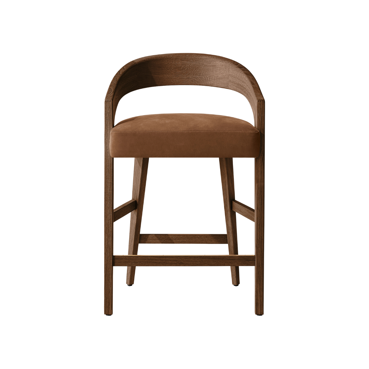 Luxe Dark Tan Bar Chair