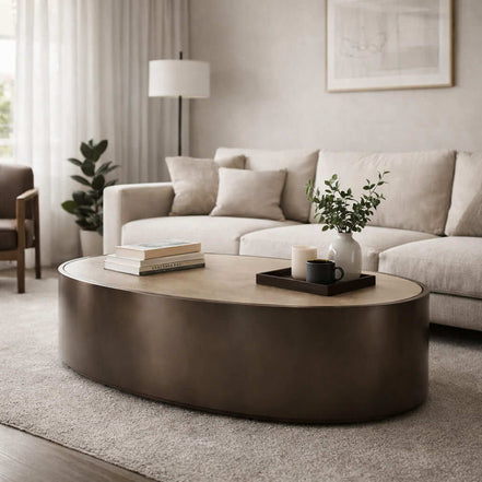 Luxe Travertine Coffee Table