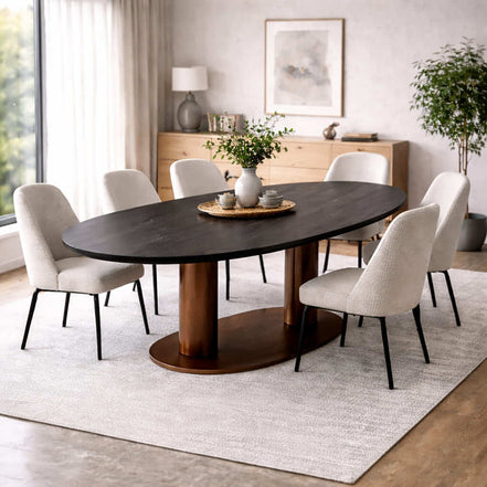 Midnight Oak Dining Table