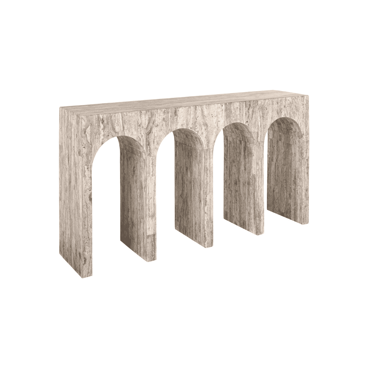 Monaco Travertine Console