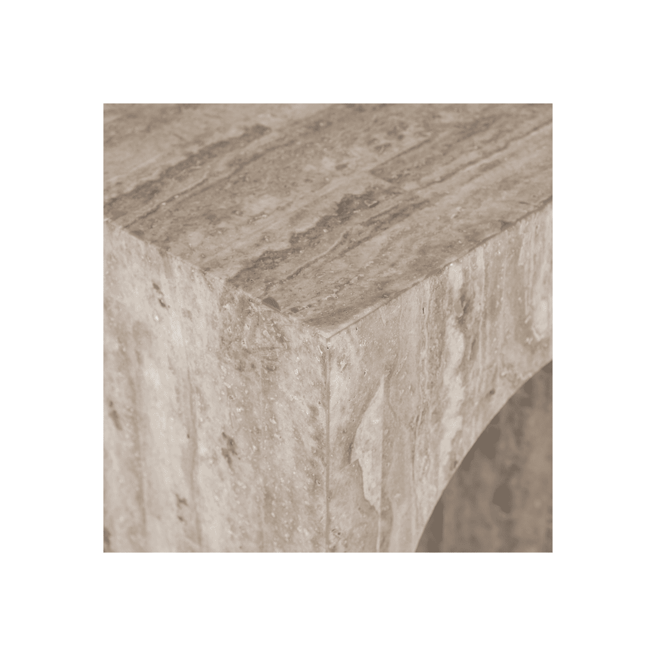 Monaco Travertine Console