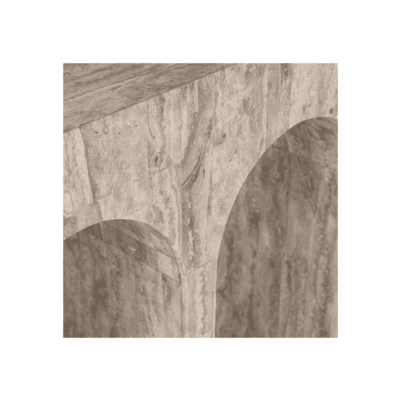 Monaco Travertine Console