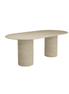 Monarch Cylindric Travertine Dining Table