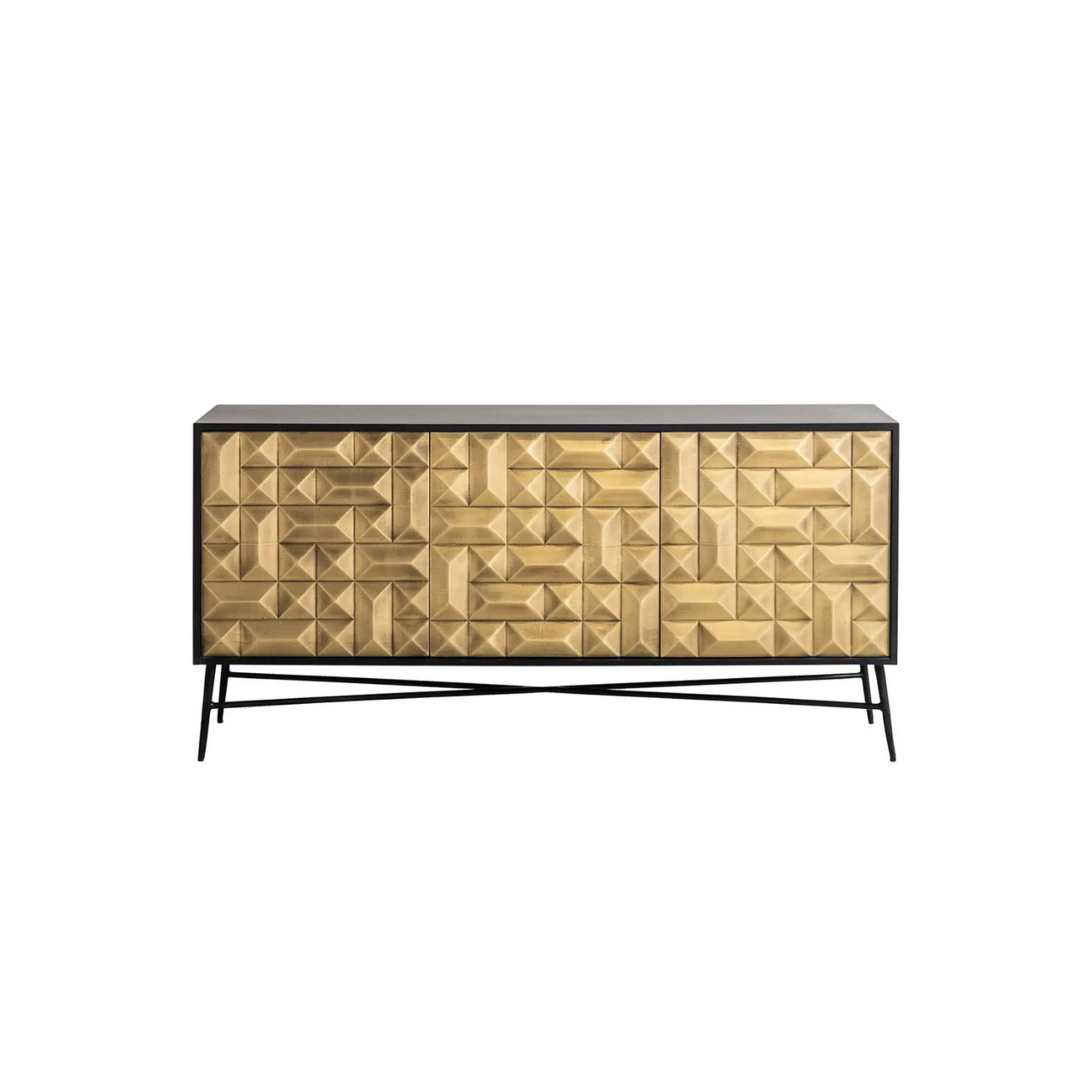 Noir Brass Accent Sideboard