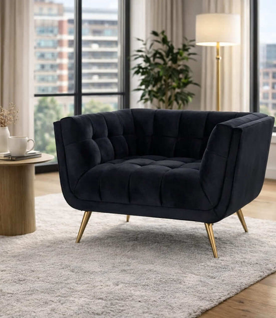 Noir Elegance Lounge Chair
