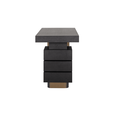 Noir Luxe Office Desk