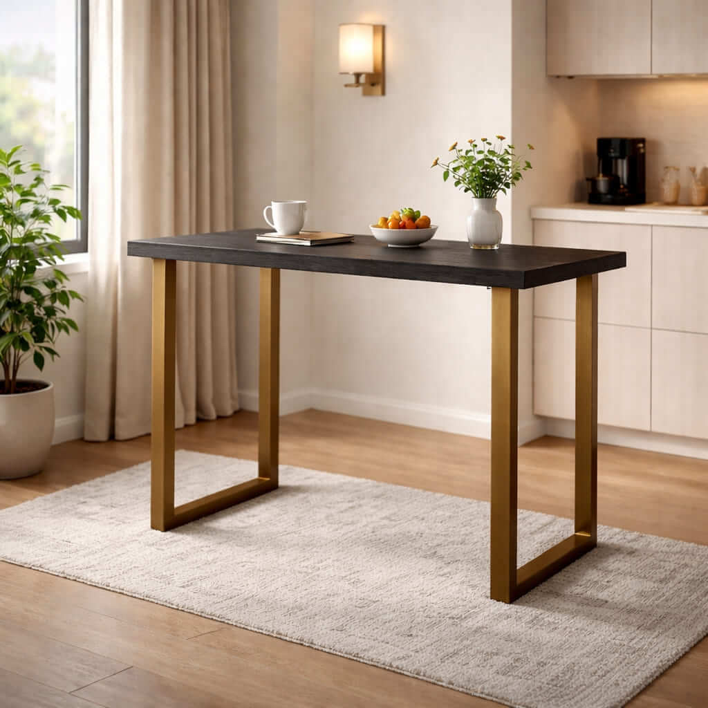 Noir Timber Bar Table