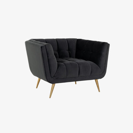 Noir Elegance Lounge Chair