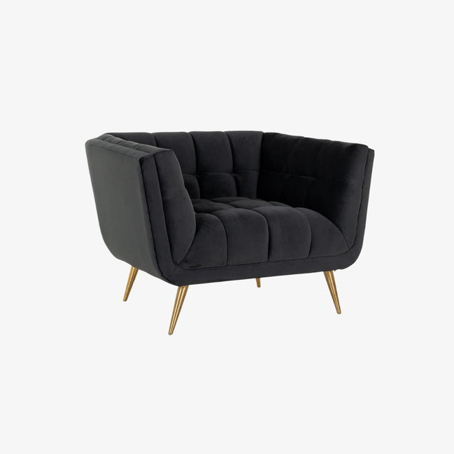 Noir Elegance Lounge Chair