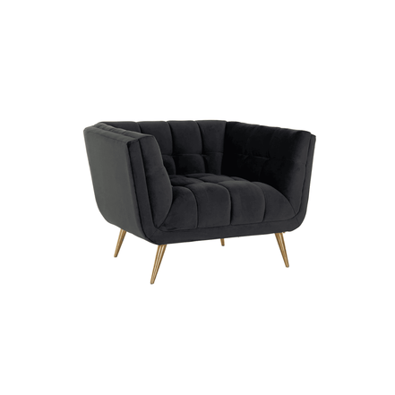 Noir Elegance Lounge Chair