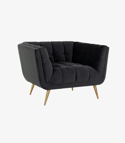 Noir Elegance Lounge Chair