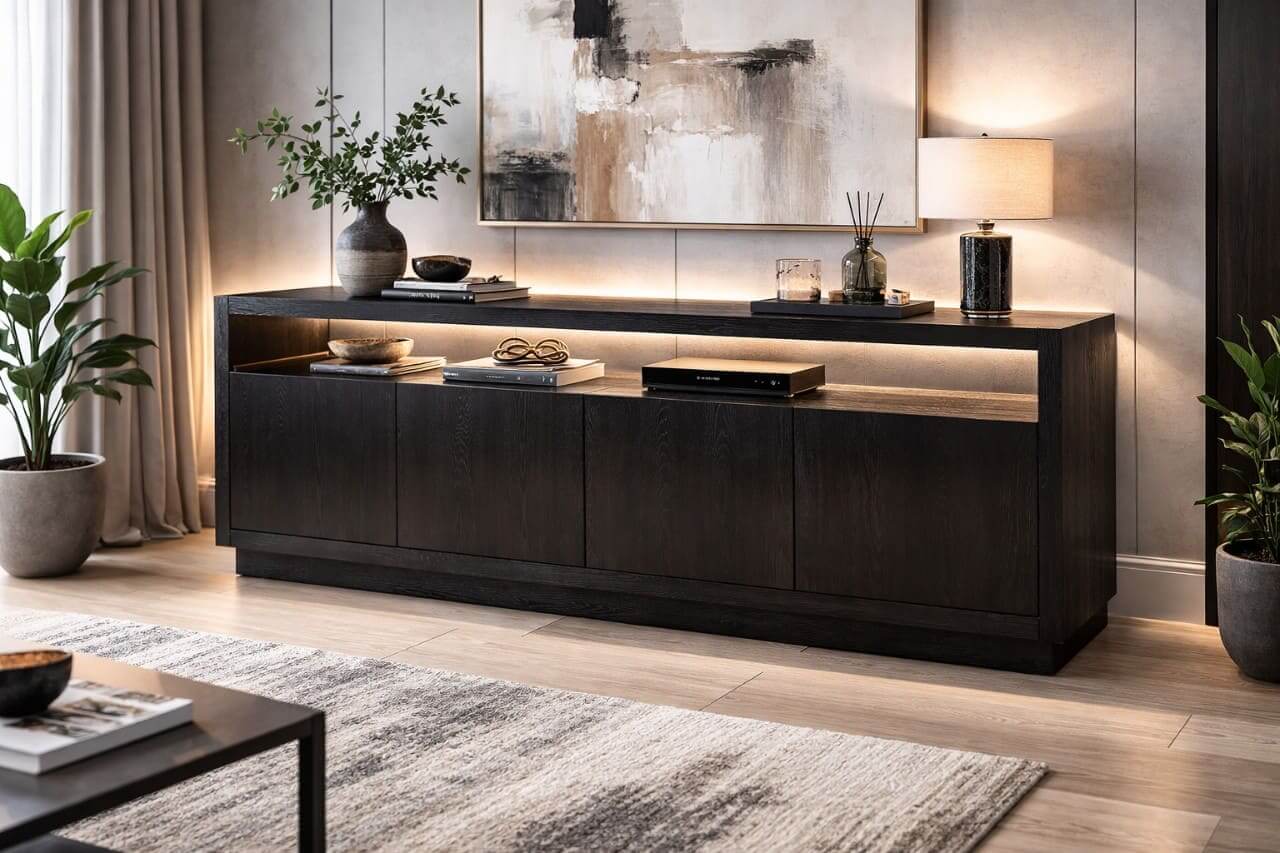 Obsidian Matted Sideboard