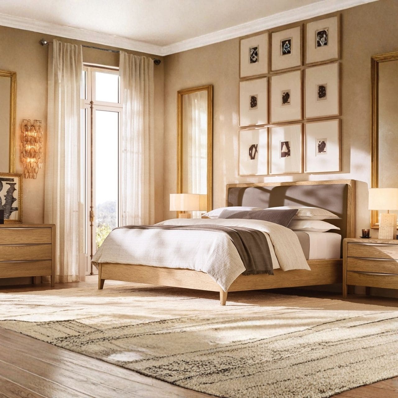 Obsidian Night King Bed