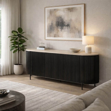 Opus Travertine Sideboard