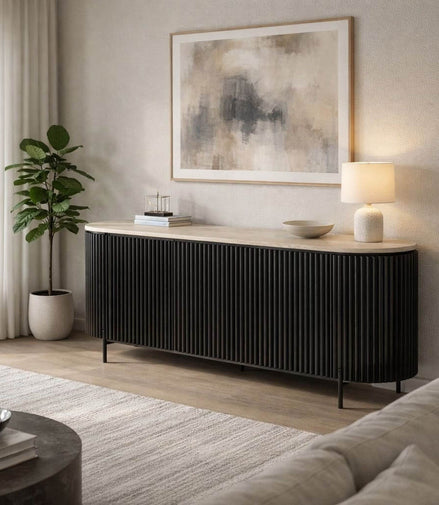 Opus Travertine Sideboard