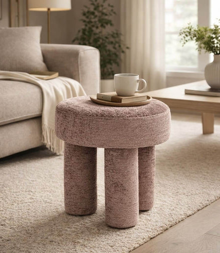 Pale Mist Ottoman