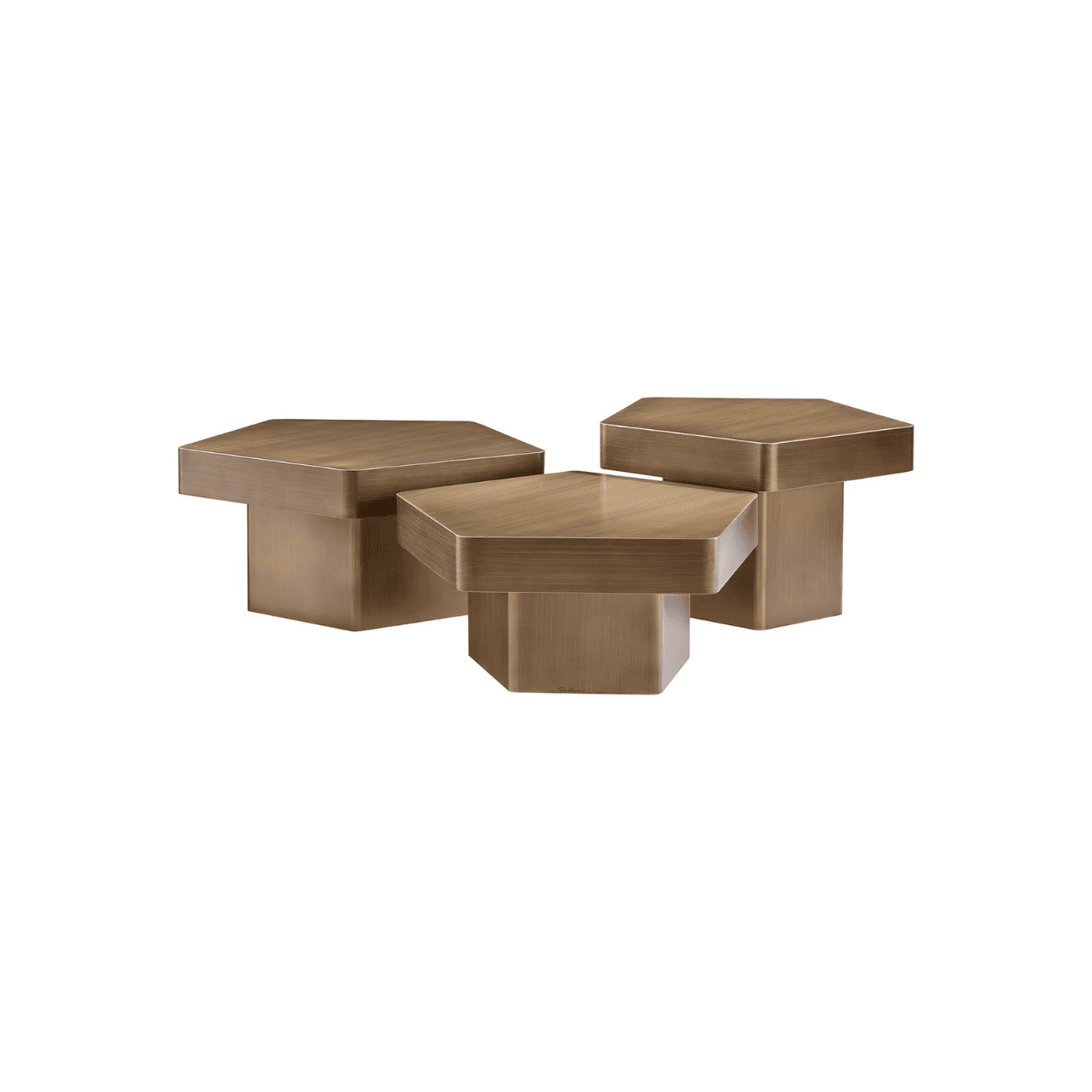 Radiant Gold Coffee Table Set