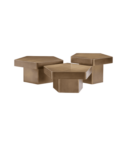 Radiant Gold Coffee Table Set