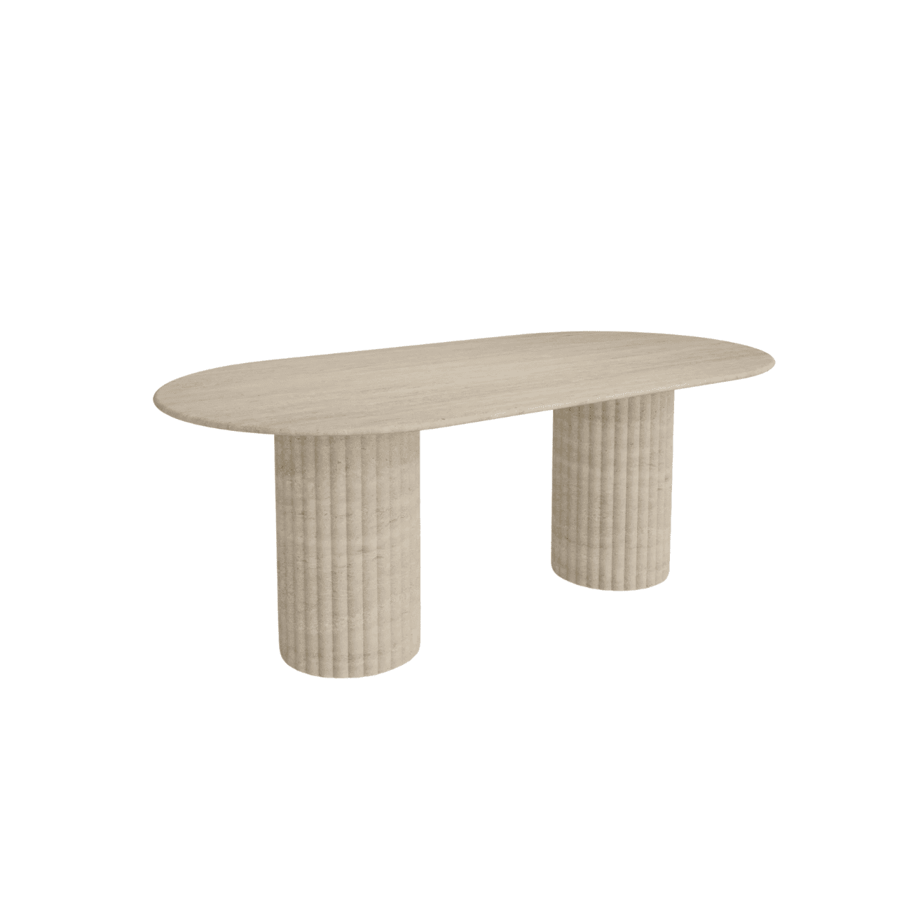 Ribelle Travertine Dining Table