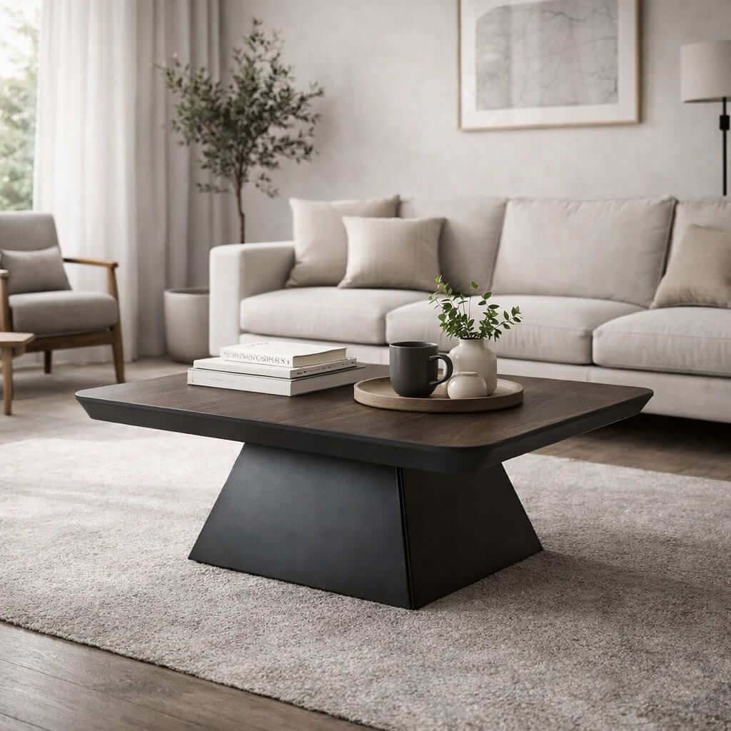 Rustic Walnut Coffee Table