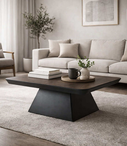 Rustic Walnut Coffee Table