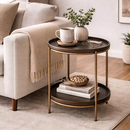Saddle Leather Table