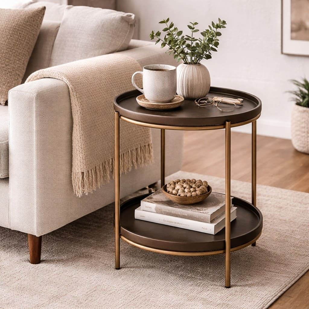 Saddle Leather Table