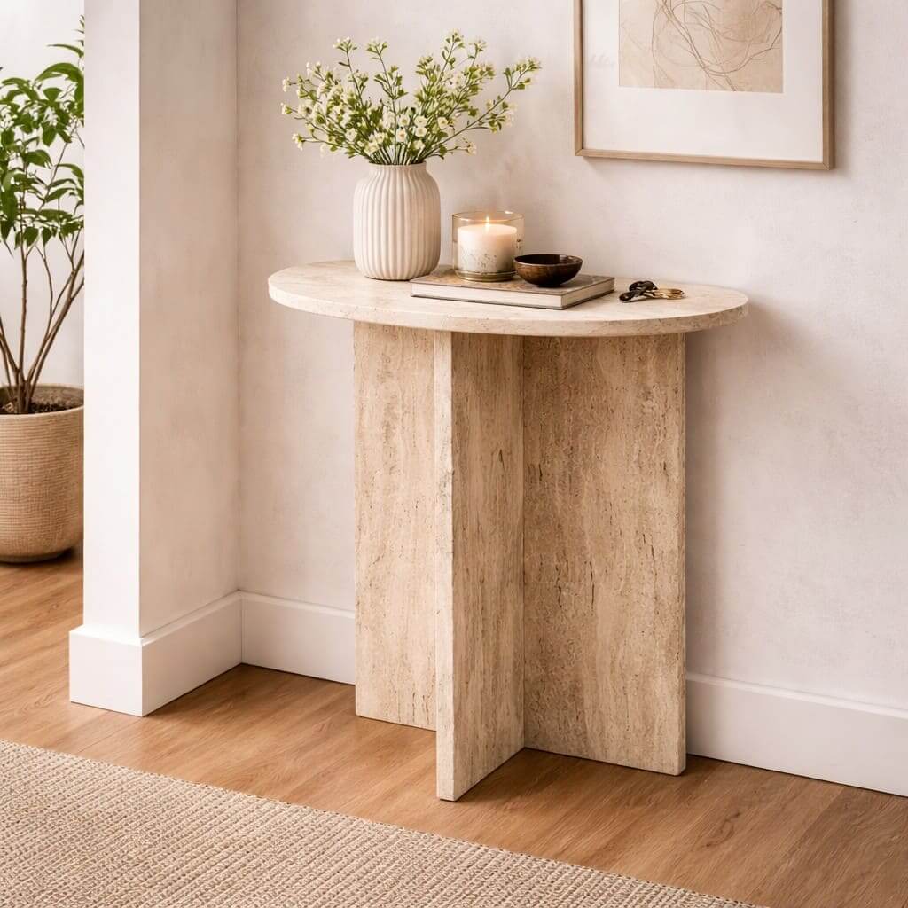 Sienna Travertine Table