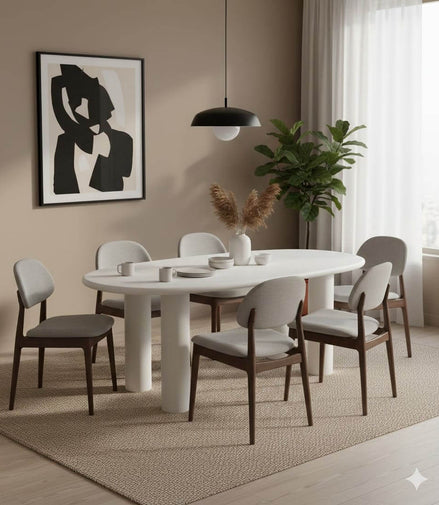 Snowfall MDF Dining Table