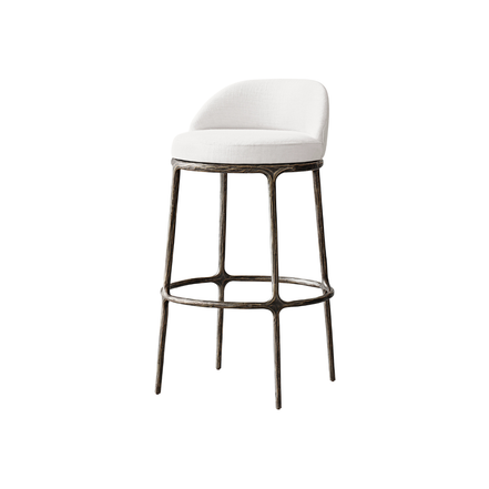 Snowfall White Bar Chair