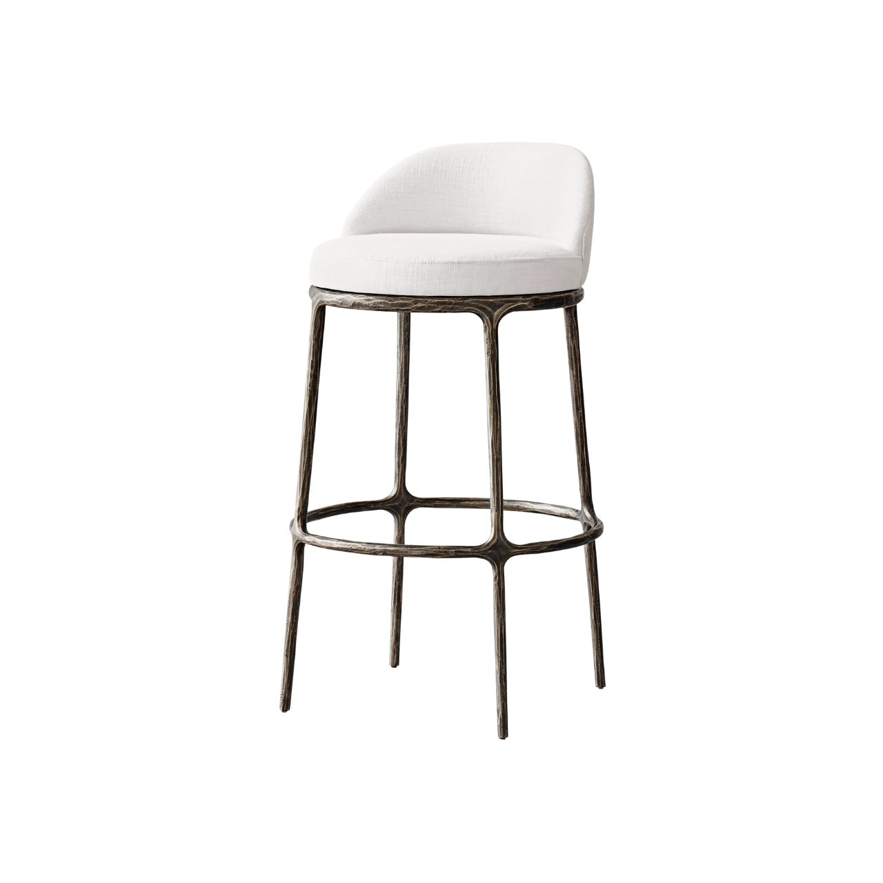 Snowfall White Bar Chair