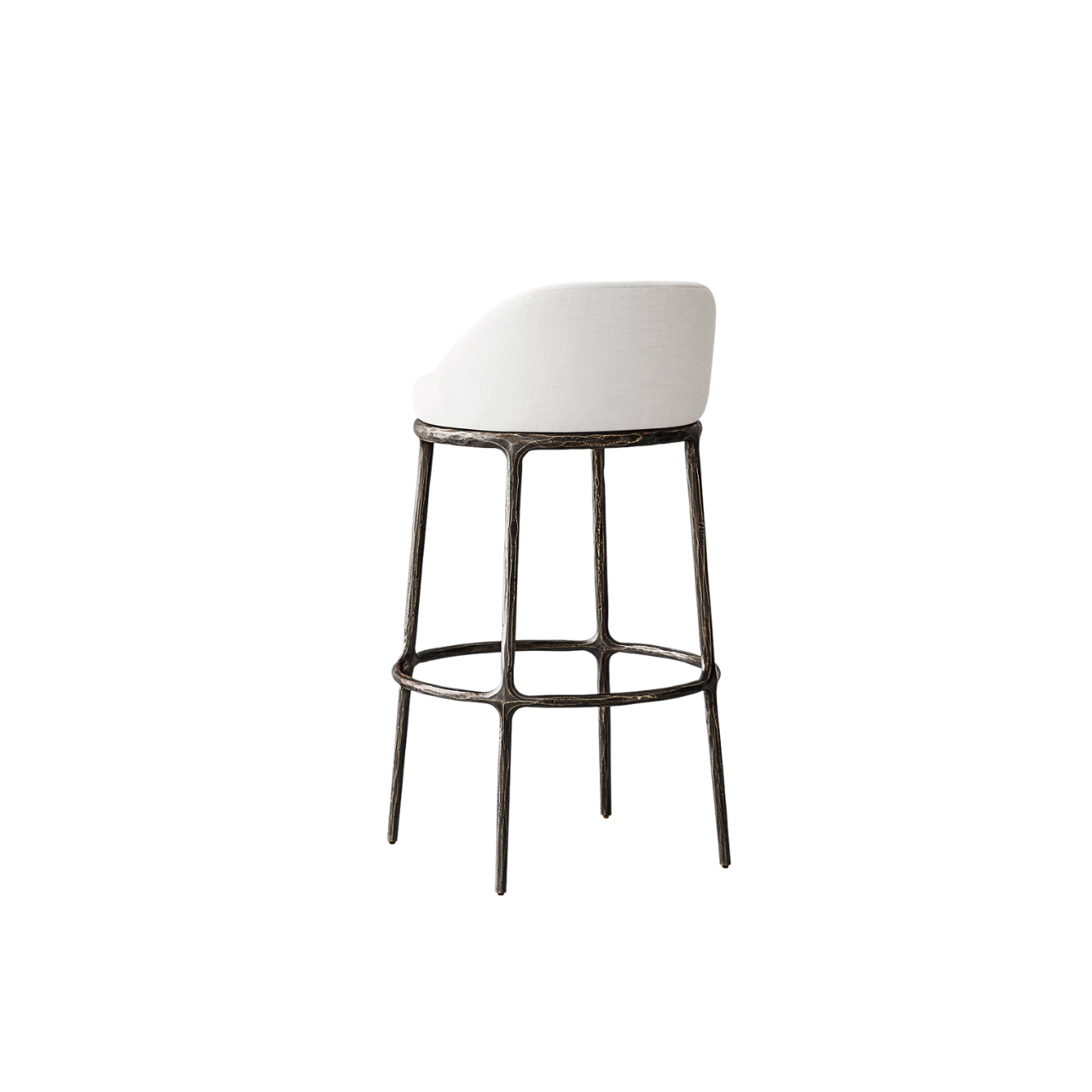 Snowfall White Bar Chair