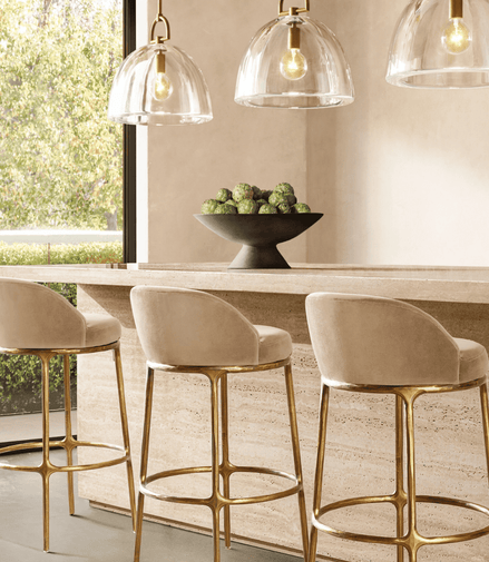 Snowfall White Bar Chair