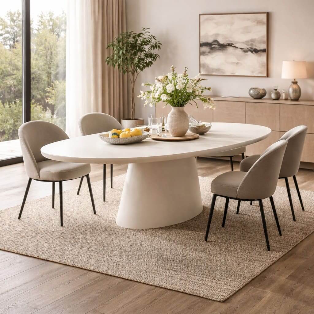 Softstone Beige Dining Table