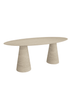 Taper Travertine Dining Table