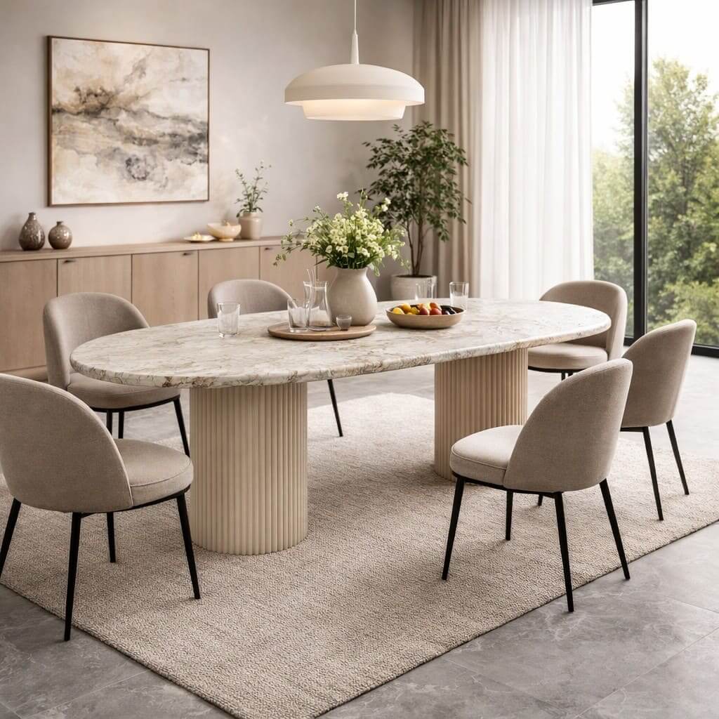 Terra Cotta Classic Dining Table