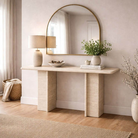 Travertine Classica Console Table