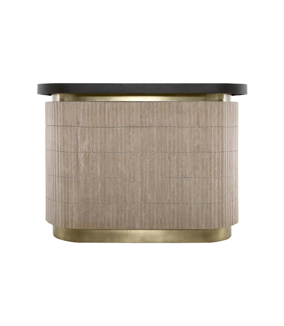Travertine Crest Bar Cabinet