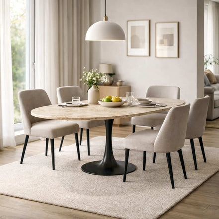 Travertine Estate Dining Table