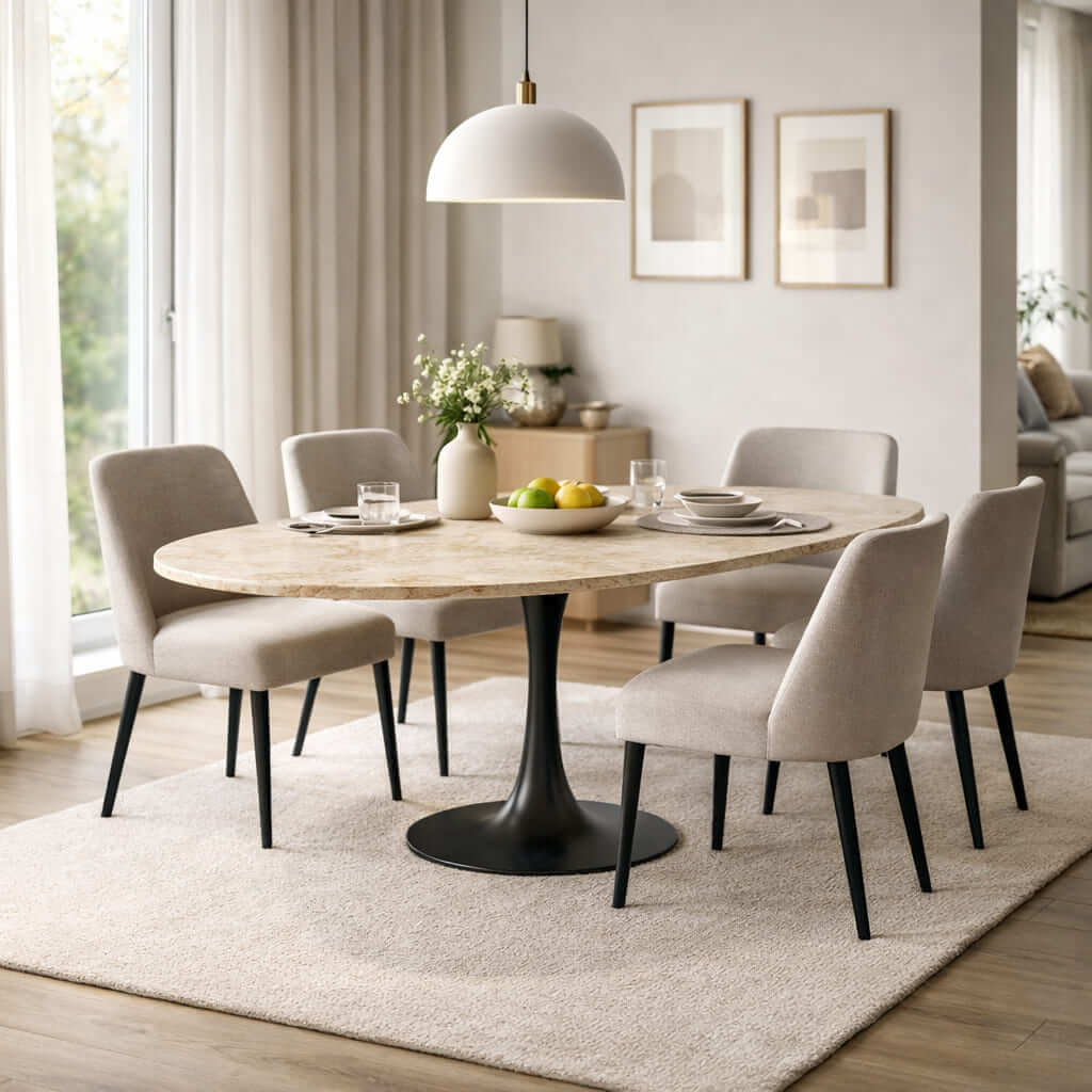 Travertine Estate Dining Table